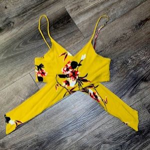 Floral cropped top